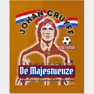 Johan Cruyff - one of the greatest players in history and as the greatest Dutch footballer ever Posters and Art
